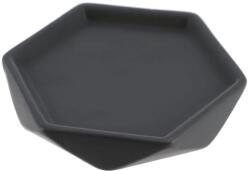  Săpuniera Ceramică Design Diamant - Gri Antracit (6480181)
