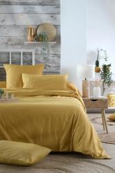 MoftX Cearsaf De Pilota Elysee Pat Dublu 240x220cm, Culoare Mustar, 100% Bumbac Oeko Tex (HC3D247004)