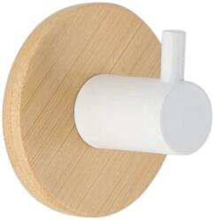  Cârlig X1 Bamboo - Alb | Cuiere Baie (9061213)