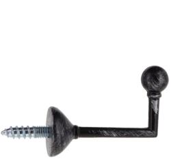  Set Cârlig Hold - Negru/Argintiu Compoziție Fier Forjat (730296)