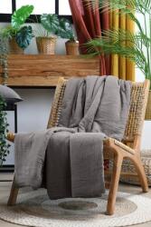 MoftX Patura Coline 125x150cm, Culoare Greige, 100% Bumbac (P2C798003) Patura