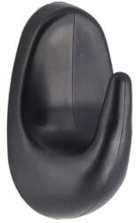  Cârlig X1 Pvc Oval - Negru | Cuiere Baie (9043103)