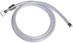  Furtun Duș Flexibil Pvc 200 Cm - Alb / Argintiu (3107100)