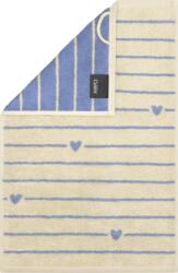 Cawö Prosop Lines&Hearts 30 x 50 cm, albastru (6276 30/50 31) Prosop