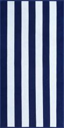 Cawö Prosop Beach Stripes 90 x 180 cm alb-bleumarin (5582 90/180 16) Prosop