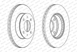 FERODO Disc frana FERODO PREMIER DDF1632C (DDF1632C)