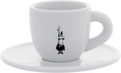 Bialetti Ceasca Espresso Bialetti Moka Cup 80ML cu Farfurioara Portelan Alb (Y0TZ097) Pahar