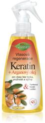 Bione Cosmetics Keratin + Argan balsam pentru regenerarea părului pentru păr 260 ml