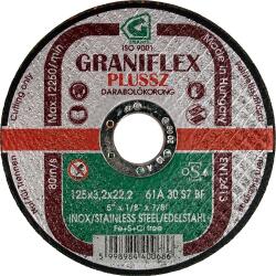 GRANIT vágókorong 125x3.2x22.23 1A36S7BF 80 (Graniflex Plussz) (40019)
