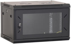  Cabinet metalic, 6 Unitati 600x600, Negru, Neasamblat - OEM ASY-6U-6060P (ASY-6U-6060P)