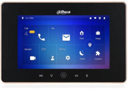Dahua Post Interior Videointerfon IP 7 inch LCD Wi-Fi, PoE, Micro SD, Integrare Alarma - Dahua VTH5221D-S2 (VTH5221D-S2)