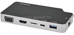 StarTech USB C Multiport Adapter - USB-C to 4K HDMI or VGA Video with 100W Power Delivery Pass-through, 2-Port 10Gbps USB Hub, MicroSD, GbE - USB 3.1 Type-C Mini/Travel Dock (CDP2HVGUASPD) (CDP2HVGUASPD)