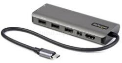 StarTech USB C Multiport Adapter - USB-C to HDMI or Mini DisplayPort 4K 60Hz, 100W Power Delivery Pass-Through, 4-Port 10Gbps USB Hub - USB Type-C Mini Dock (DKT31CMDPHPD) (DKT31CMDPHPD)