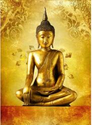 MÉDIA Öntapadó és mosható falfestmény Buddha szobrocska, 150 x 205 cm (FOTOTAP5432)