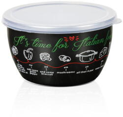 Metalac Recipient cu capac Italian Food Metalac, email, 16cm, 1.7l, Negru (386357)