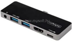 StarTech USB C Multiport Adapter - USB-C to 4K 60Hz HDMI 2.0, 100W Power Delivery Pass-Through Charging, 3-Port USB 3.0 Hub, Audio - USB-C Mini Dock (DKT30ICHPD) (DKT30ICHPD)