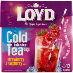 LOYD Cold gyümölcstea 12x2, 5g málna eper izű hidegen is készíthető