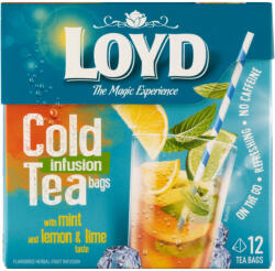 LOYD Cold gyümölcstea 12x2, 5g citrom menta izű hidegen is készíthető
