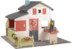 Smoby Căsuță Prietenilor cu colț de lucru pe podea Friends House Life Smoby extensibilă cu filtru UV (SM810300-AU) Casuta pentru copii
