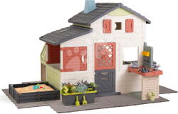 Smoby Căsuță Prietenilor cu nisipar pe podea Friends House Life Smoby extensibilă cu filtru UV (SM810300-AT) Casuta pentru copii