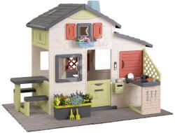 Smoby Căsuță Prietenilor cu ghiveci pe pardosea Friends House Life Smoby extensibilă cu filtru UV (SM810300-AS) Casuta pentru copii