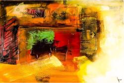 Blueback MAT Tapéta Modern absztrakt festmény, 200 x 150 cm (BBIMG6713)