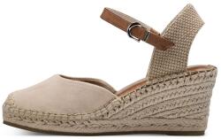 Tamaris Tamaris, Telitalpú espadrilles, Világos tópbarna, 38 (1-29610-42-251-38)