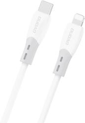 Dudao L25SX 30W USB-C - Lightning Kábel Puha Szilikon Fonattal 2m - Fehér - smartdiszkont