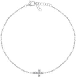 Brilio Silver Brățară elegantă din argint cu cruce BRC96W