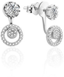 Beneto Cercei de lux din argint cu pietre de zircon 2v1 AGUP911