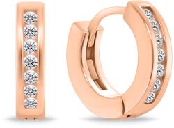 Brilio Silver Elegant cercei cercuri din bronz cu zirconi EA775R