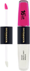 Dermacol 16H Lip Colour ruj rezistent si luciu de buze. culoare 08 Pink Tastic 2x4 ml - vivantis