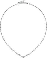 Trussardi Colier elegant din oțel cu cristale T-Logo TJAXC04