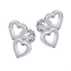Soliter Brilio Silver Cercei inimioare din argint 431 001 01502 04