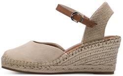 Tamaris Tamaris, Telitalpú espadrilles, Világos tópbarna, 37 (1-29610-42-251-37)
