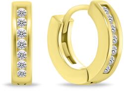 Brilio Silver Elegant cercei cercuri placate cu aur cu zirconi EA775Y