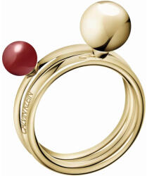 Calvin Klein Inel placat cu aur Bubble KJ9RJR14040 52 mm
