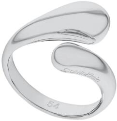 Calvin Klein Inel atemporal din oțel Sculptured Drops 35000192 54 mm