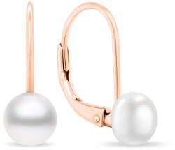 Brilio Silver Cercei delicați bronz cu perle autentice EA409R/410/411 0, 6 cm