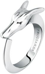 Trussardi Inel deschis și distinctiv din oțel T-Heritage TJAXB06 52 mm