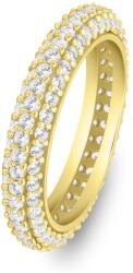Brilio Silver Inel strălucitor placat cu aur cu zirconi transparente RI093Y 52 mm