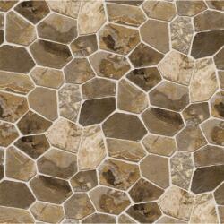 Blueback MAT Tapéta barna és szürke rombusz kőfal, 350 x 200 cm (BBIMG3701)