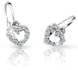 Cutie Jewellery Cercei pentru copii din aur alb C2157-10-X-2 alb