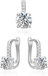 Beneto Set elegant de bijuterii cu zirconii AGSET359 (pandantiv, cercei)