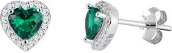 Preciosa Cercei argintii fermecători Inimioare cu pietre de zircon Velvet Heart 5371 00