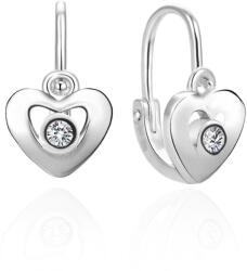 Beneto Cercei din argint pentru fete cu pietre de zircon transparent AGUC2583D-WL