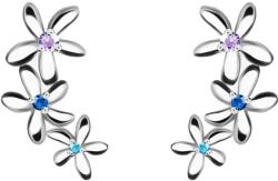 Preciosa Cercei lungi din argint cu flori Fresh 5345 70