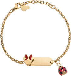 Disney Brățară fermecătoare placată cu aur cu pandantive Minnie Mouse B600623YRRL-55. CS