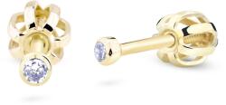 Cutie Jewellery Cercei sferici mici din aur cu zirconi Z3032-30-10-X-1