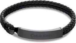 Calvin Klein Brățară stilată din piele pentru bărbați Iconic 35000406
